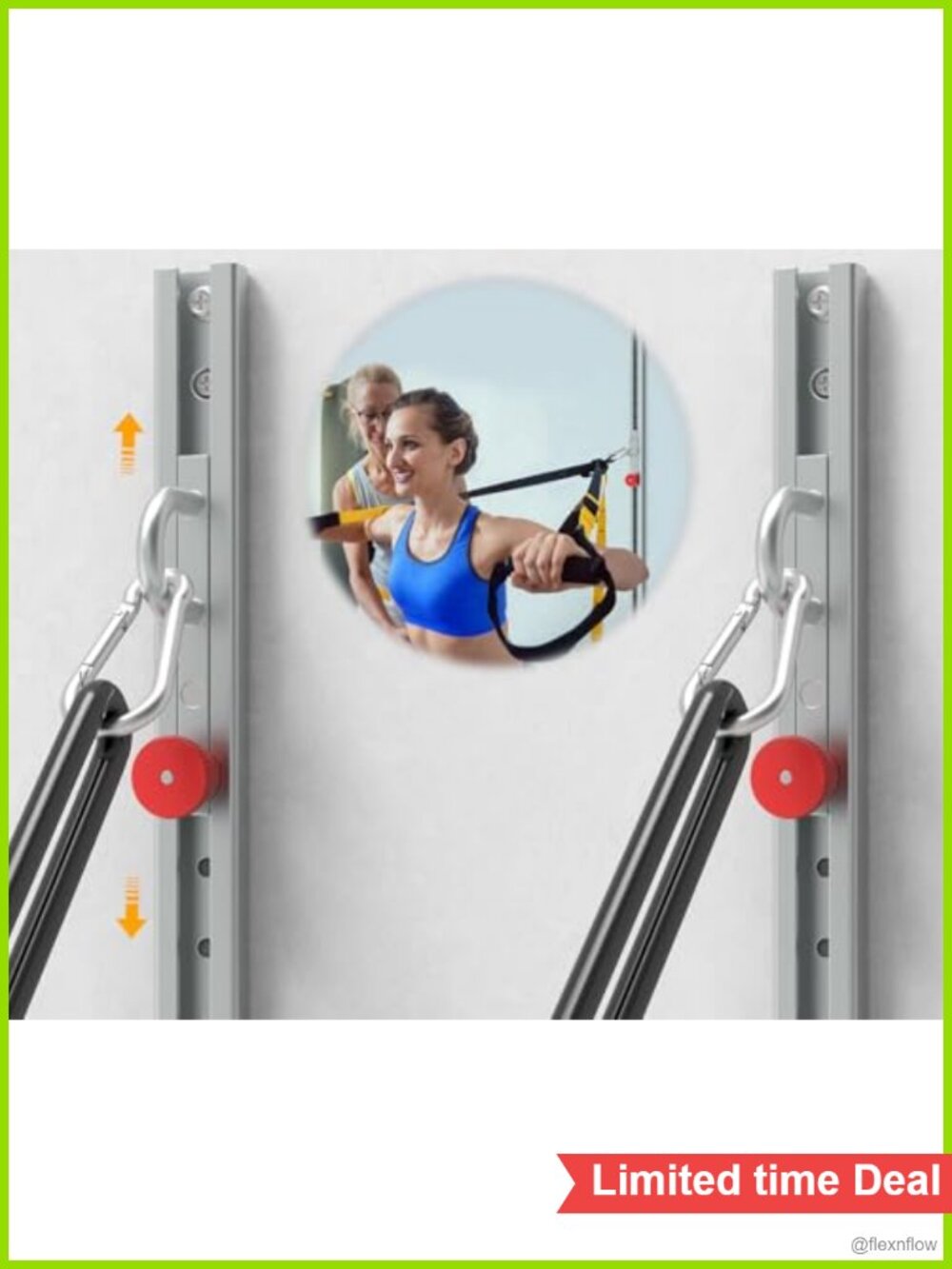 Heavy Duty Wall Mount Resistance Band Anchor Adjustable Home Gym Steel